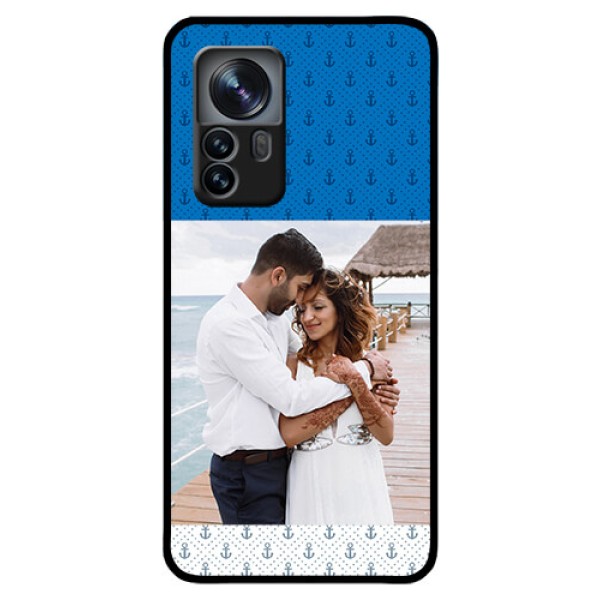 Xiaomi 12 Pro 5G Photo Printing on Glass Case - Blue Anchors Design