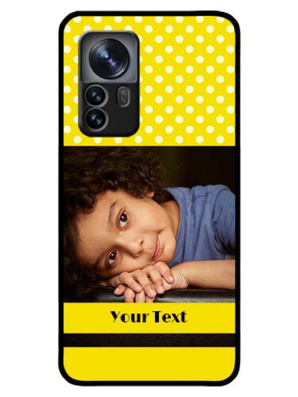 Custom Xiaomi 12 Pro 5G Custom Glass Phone Case - Bright Yellow Case Design