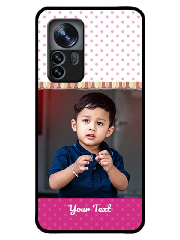 Custom Xiaomi 12 Pro 5G Photo Printing on Glass Case - Cute Girls Cover Design