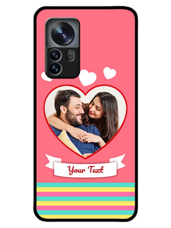 Custom Xiaomi 12 Pro 5G Photo Printing on Glass Case - Love Doodle Design