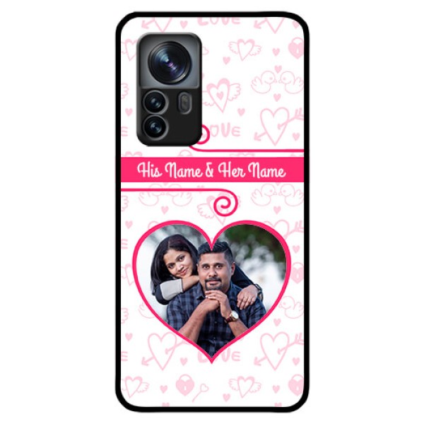 Xiaomi 12 Pro 5G Personalized Glass Phone Case - Heart Shape Love Design Xiaomi 12 Pro 5G Personalized Glass Phone Case - Heart Shape Love Design