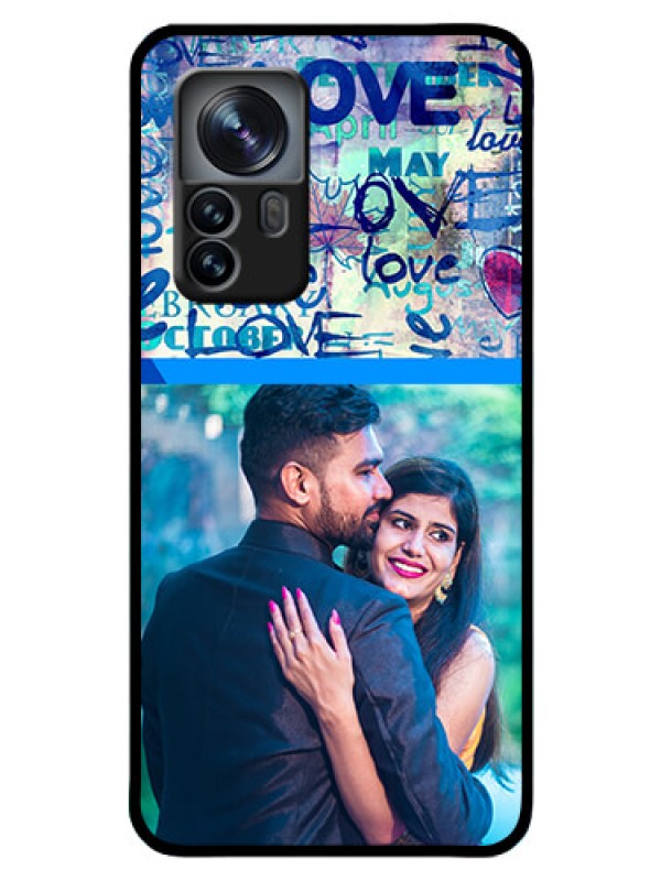 Custom Xiaomi 12 Pro 5G Custom Glass Mobile Case - Colorful Love Design