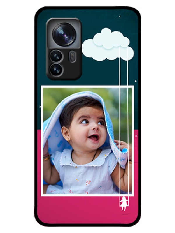 Custom Xiaomi 12 Pro 5G Custom Glass Phone Case - Cute Girl with Cloud Design