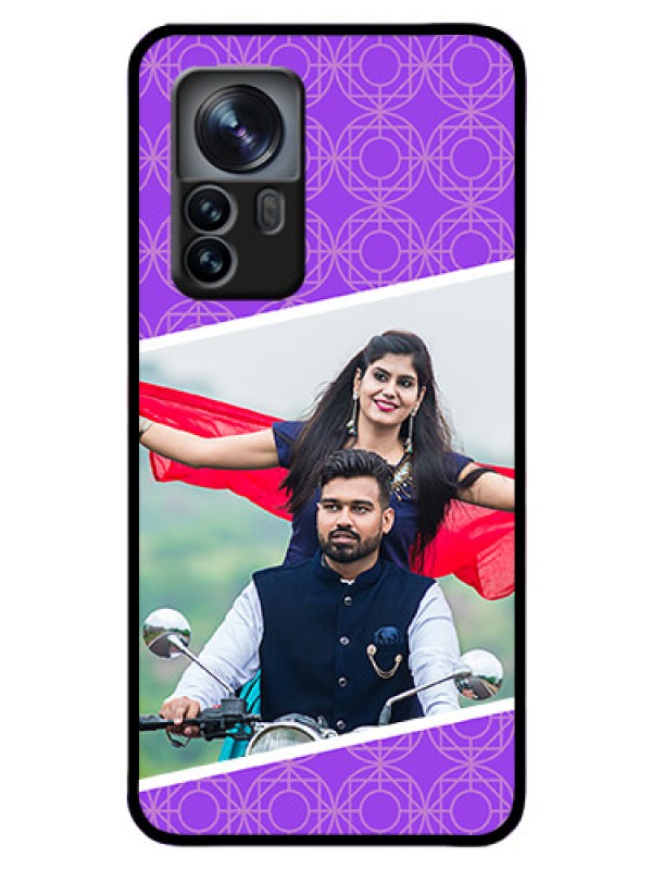 Custom Xiaomi 12 Pro 5G Custom Glass Phone Case - Violet Pattern Design