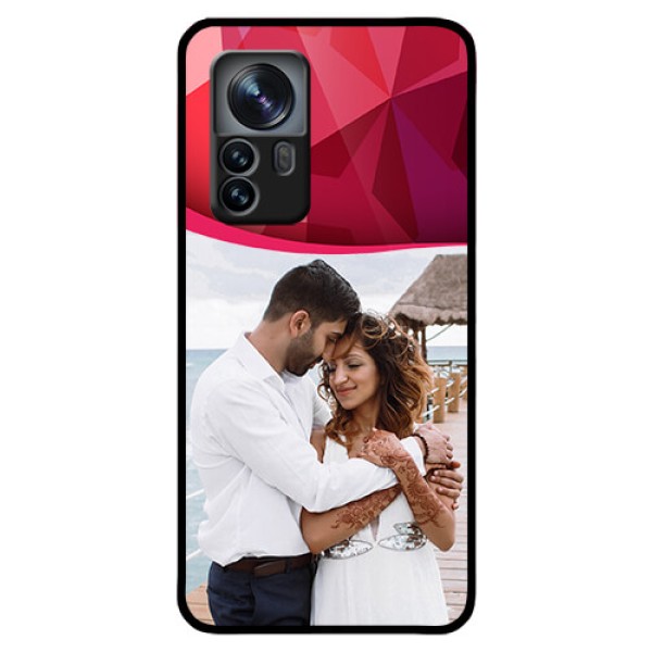 Xiaomi 12 Pro 5G Custom Glass Mobile Case - Red Abstract Design Xiaomi 12 Pro 5G Custom Glass Mobile Case - Red Abstract Design