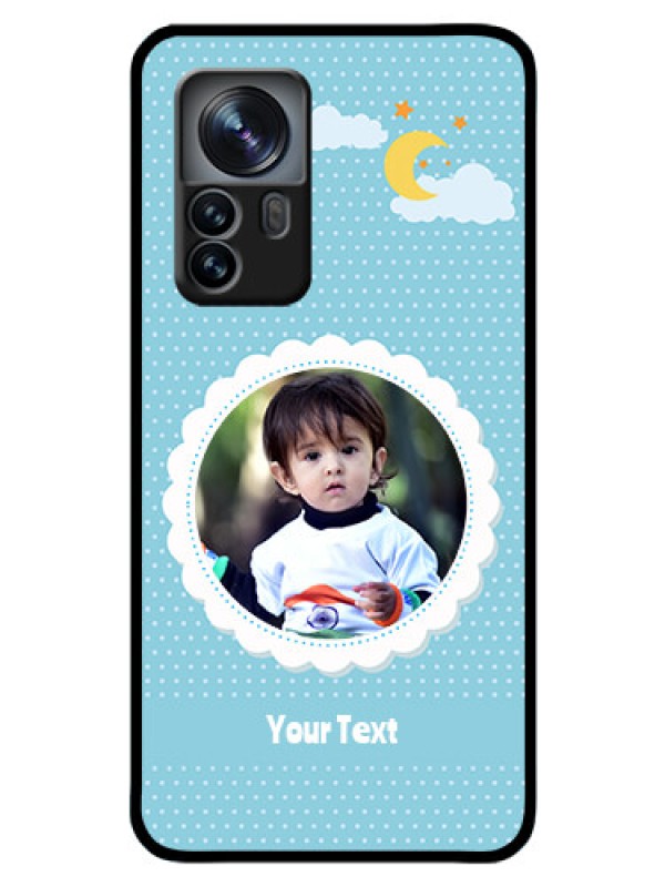 Custom Xiaomi 12 Pro 5G Personalised Glass Phone Case - Violet Pattern Design