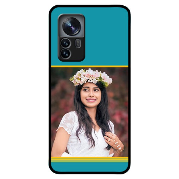 Xiaomi 12 Pro 5G Custom Glass Phone Case - Yellow & Blue Design