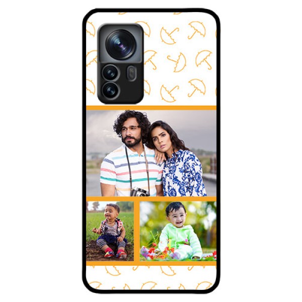 Xiaomi 12 Pro 5G Custom Glass Mobile Case - Yellow Pattern Design