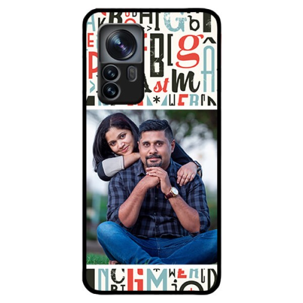 Xiaomi 12 Pro 5G Personalized Glass Phone Case - Alphabet Design
