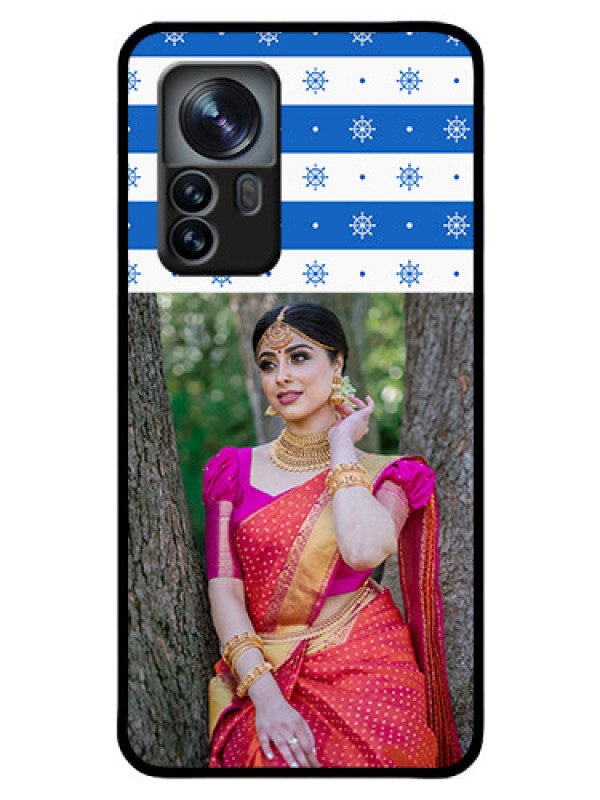 Custom Xiaomi 12 Pro 5G Photo Printing on Glass Case - Snow Pattern Design