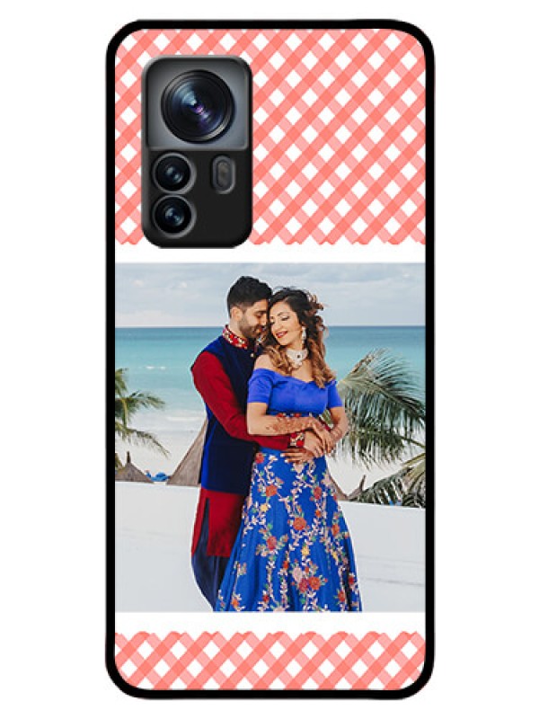 Custom Xiaomi 12 Pro 5G Personalized Glass Phone Case - Pink Pattern Design