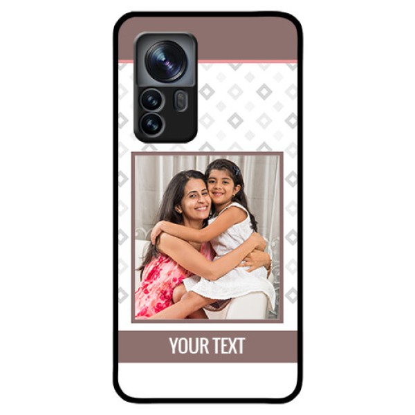 Xiaomi 12 Pro 5G Photo Printing on Glass Case - Simple Diamond Design Xiaomi 12 Pro 5G Photo Printing on Glass Case - Simple Diamond Design