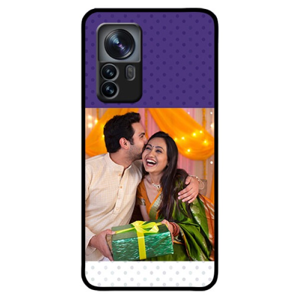 Xiaomi 12 Pro 5G Personalized Glass Phone Case - Violet Pattern Design Xiaomi 12 Pro 5G Personalized Glass Phone Case - Violet Pattern Design