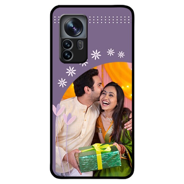 Xiaomi 12 Pro 5G Custom Glass Mobile Case - Lavender flowers design Xiaomi 12 Pro 5G Custom Glass Mobile Case - Lavender flowers design