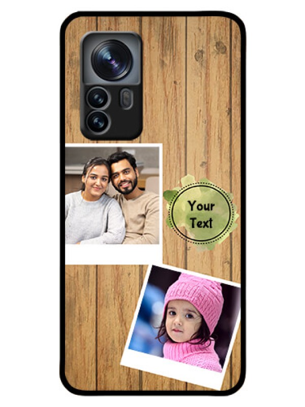 Custom Xiaomi 12 Pro 5G Custom Glass Phone Case - Wooden Texture Design