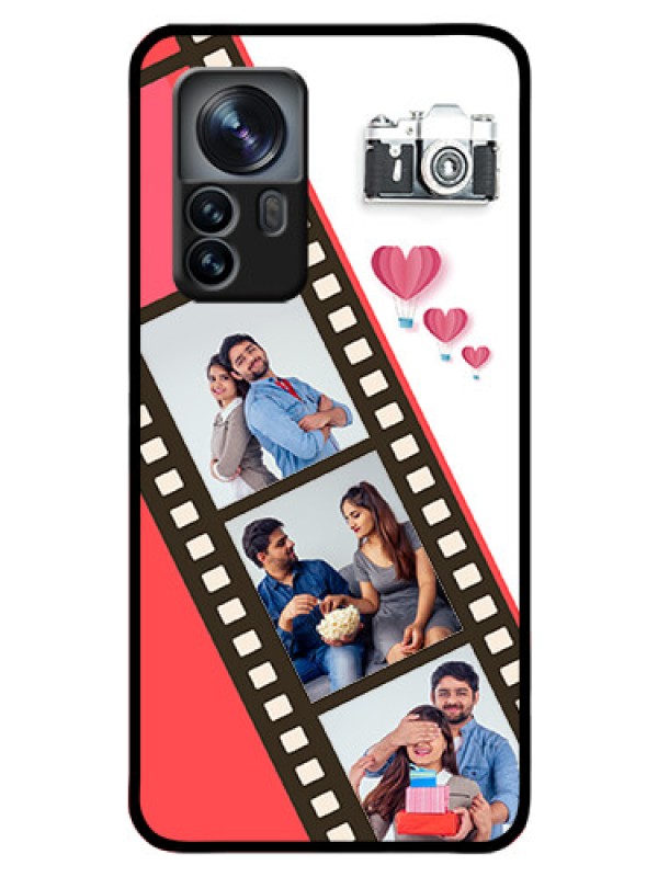 Custom Xiaomi 12 Pro 5G Personalized Glass Phone Case - 3 Image Holder with Film Reel