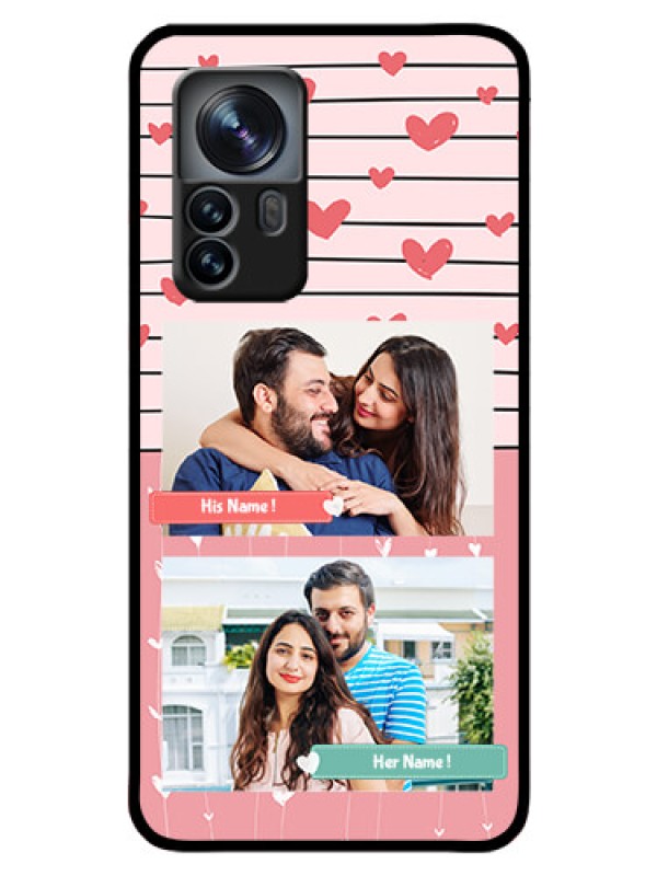 Custom Xiaomi 12 Pro 5G Custom Glass Mobile Case - Photo with Heart Design