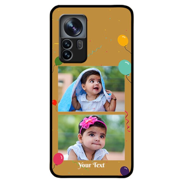 Xiaomi 12 Pro 5G Personalized Glass Phone Case - Image Holder with Birthday Celebrations Design