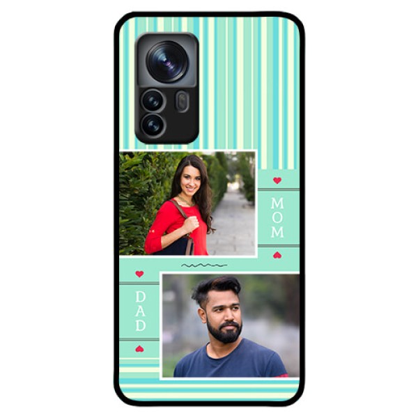 Xiaomi 12 Pro 5G Custom Glass Phone Case - Mom & Dad Pic Design