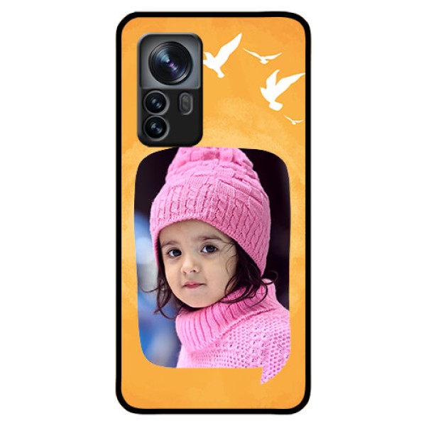 Xiaomi 12 Pro 5G Personalized Glass Phone Case - Water Color Design with Bird Icons