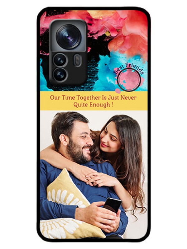 Custom Xiaomi 12 Pro 5G Custom Glass Mobile Case - Quote with Acrylic Painting Design