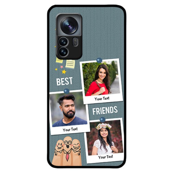 Xiaomi 12 Pro 5G Personalized Glass Phone Case - Sticky Frames and Friendship Design Xiaomi 12 Pro 5G Personalized Glass Phone Case - Sticky Frames and Friendship Design