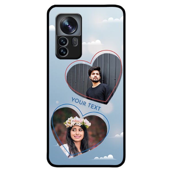 Xiaomi 12 Pro 5G Custom Glass Mobile Case - Blue Color Couple Design
