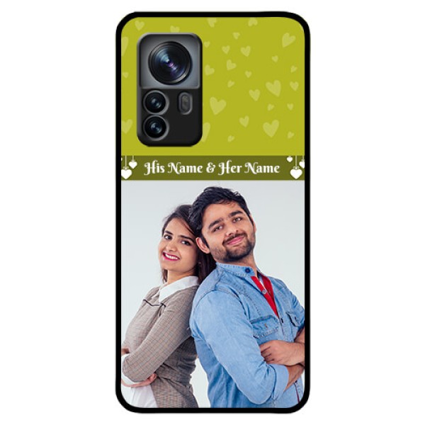 Xiaomi 12 Pro 5G Custom Glass Phone Case - You & Me Heart Design Xiaomi 12 Pro 5G Custom Glass Phone Case - You & Me Heart Design