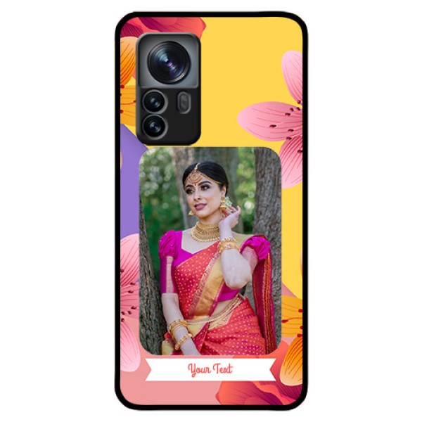 Xiaomi 12 Pro 5G Custom Glass Mobile Case - 3 Image With Vintage Floral Design Xiaomi 12 Pro 5G Custom Glass Mobile Case - 3 Image With Vintage Floral Design