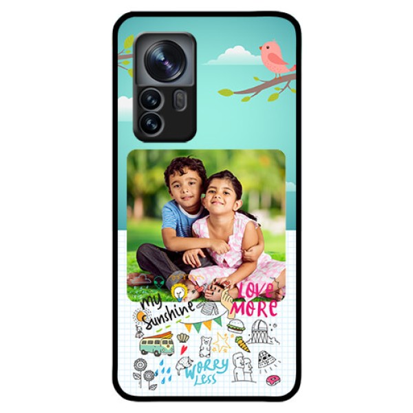 Xiaomi 12 Pro 5G Photo Printing on Glass Case - Doodle love Design