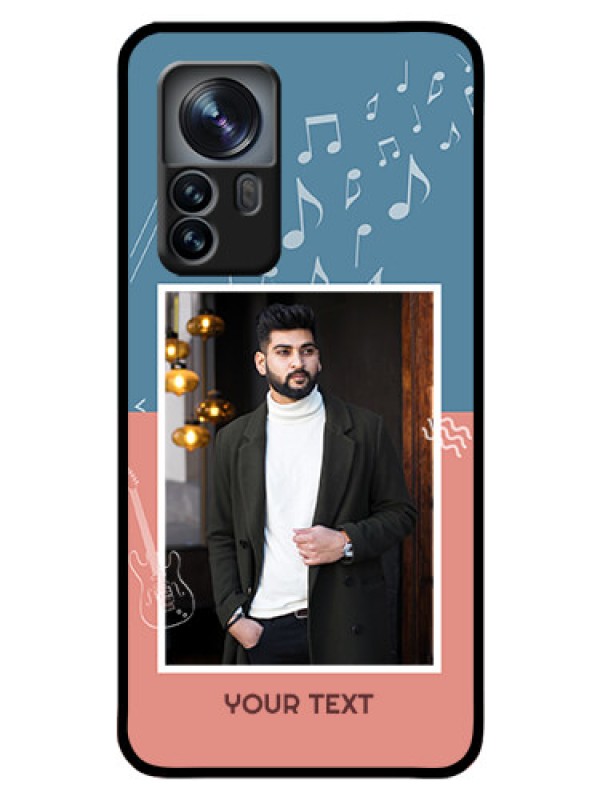 Custom Xiaomi 12 Pro 5G Photo Printing on Glass Case - with Color Musical Note Design