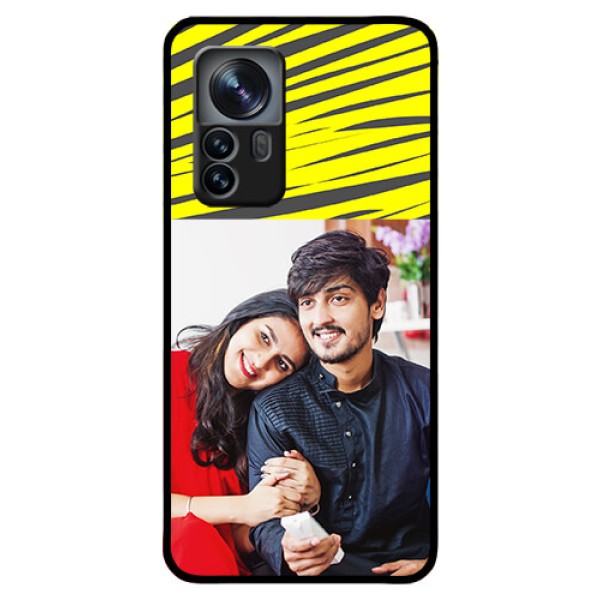 Xiaomi 12 Pro 5G Photo Printing on Glass Case - Yellow Abstract Design