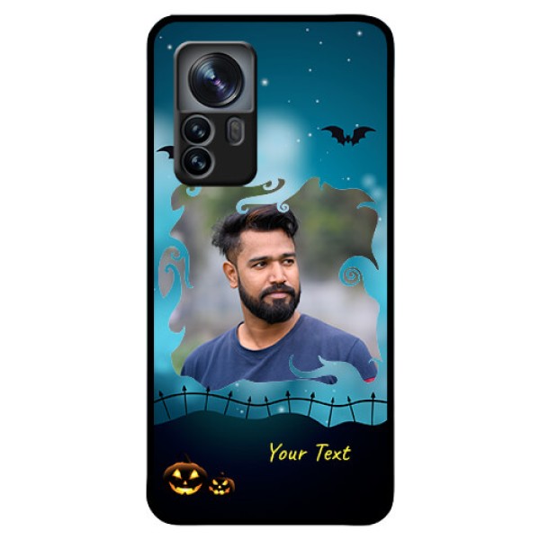 Xiaomi 12 Pro 5G Custom Glass Phone Case - Halloween frame design