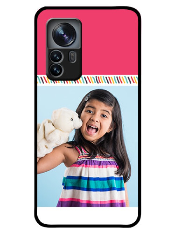 Custom Xiaomi 12 Pro 5G Personalized Glass Phone Case - Line art design