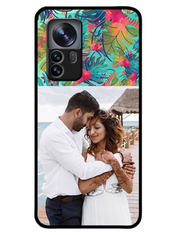Custom Xiaomi 12 Pro 5G Photo Printing on Glass Case - Watercolor Floral Design