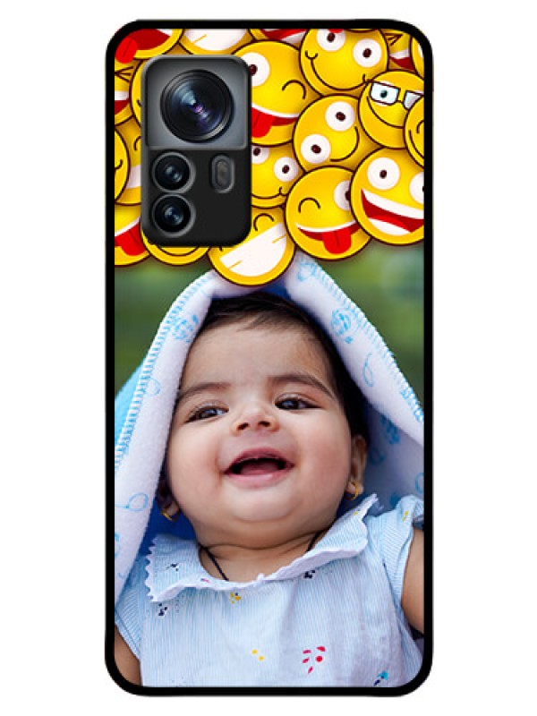 Custom Xiaomi 12 Pro 5G Custom Glass Mobile Case - with Smiley Emoji Design