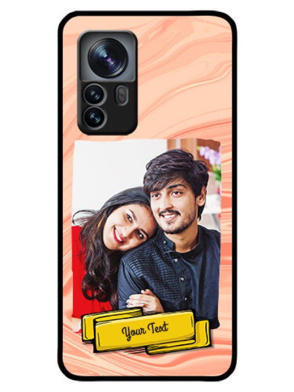 Custom Xiaomi 12 Pro 5G Personalized Glass Phone Case - Marble Texture Design
