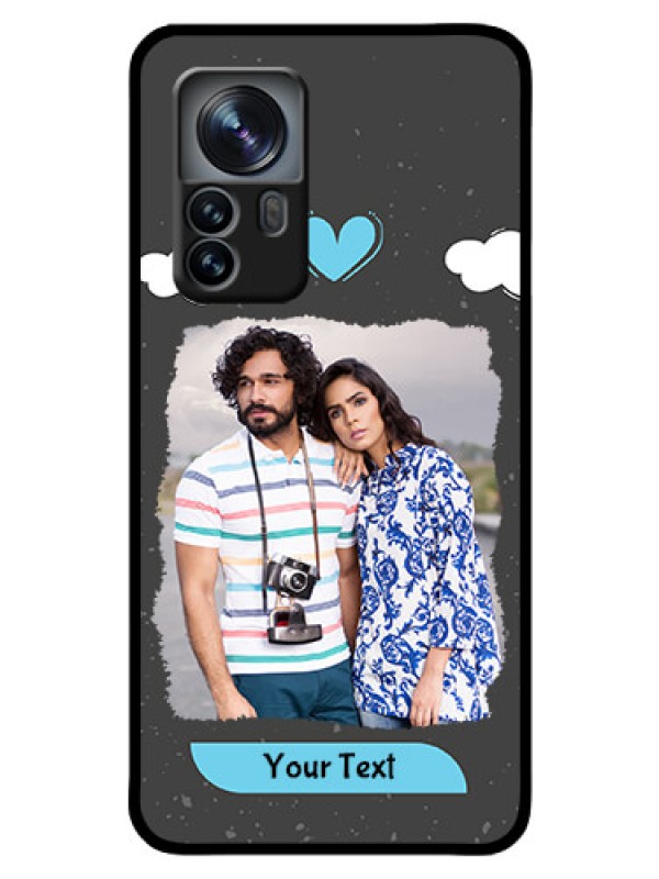 Custom Xiaomi 12 Pro 5G Custom Glass Phone Case - Splashes with love doodles Design