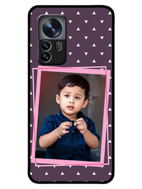 Custom Xiaomi 12 Pro 5G Custom Glass Mobile Case - Triangle Pattern Dotted Design