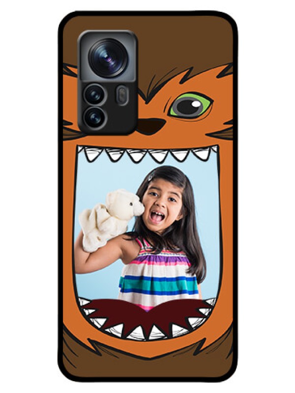 Custom Xiaomi 12 Pro 5G Photo Printing on Glass Case - Owl Monster Back Case Design