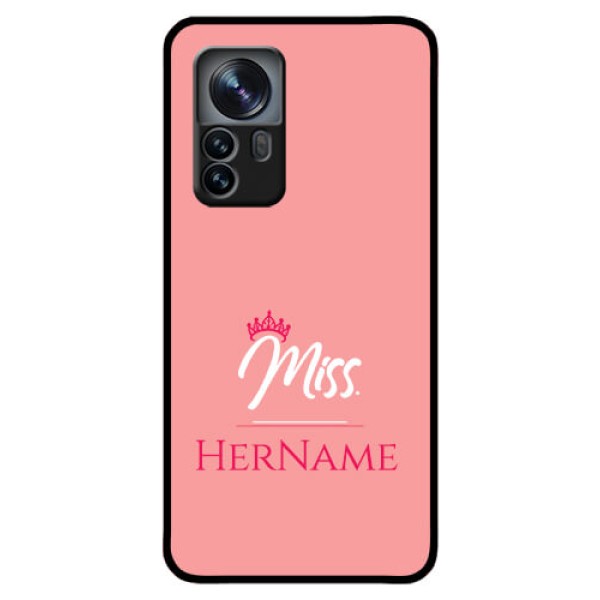 Xiaomi 12 Pro 5G Custom Glass Phone Case Mrs with Name