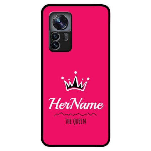 Xiaomi 12 Pro 5G Glass Phone Case Queen with Name Xiaomi 12 Pro 5G Glass Phone Case Queen with Name