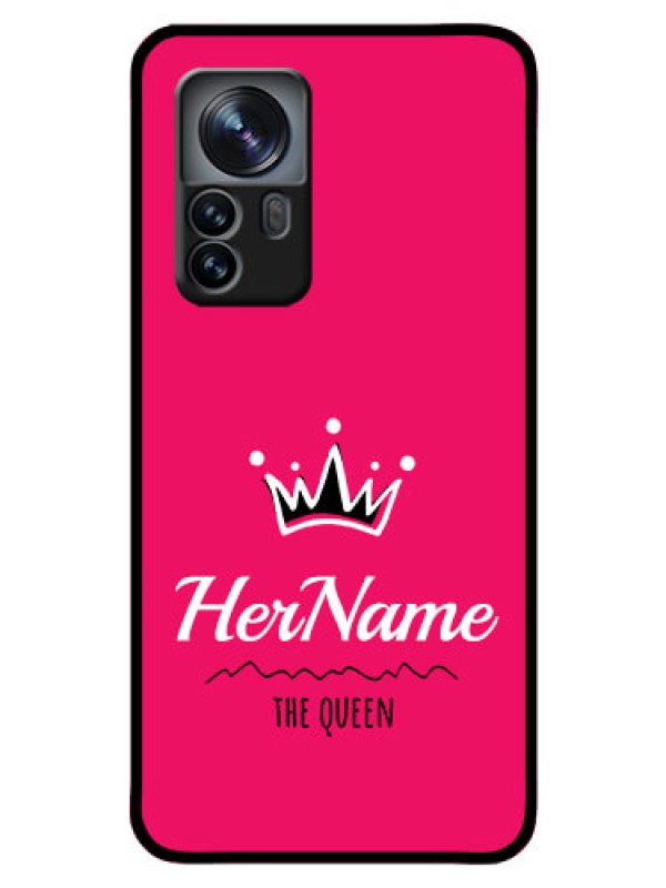 Custom Xiaomi 12 Pro 5G Glass Phone Case Queen with Name