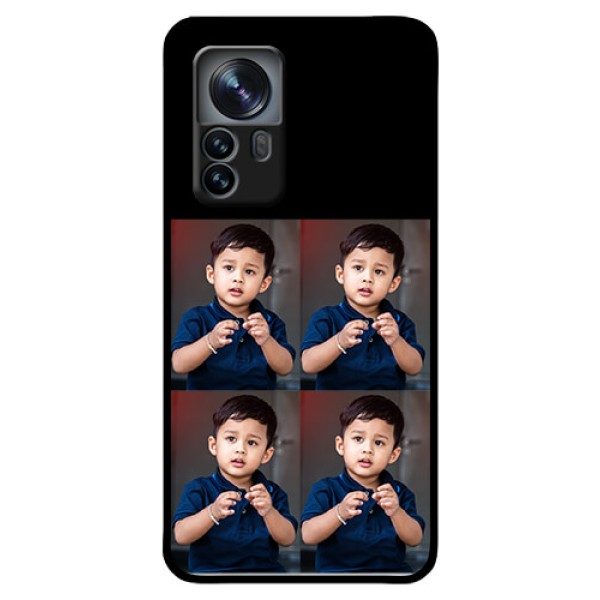 Xiaomi 12 Pro 5G 4 Image Holder on Glass Mobile Cover