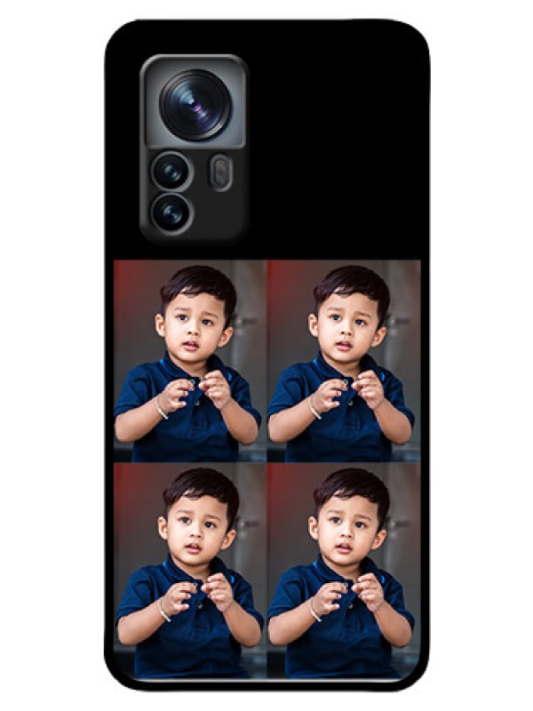 Custom Xiaomi 12 Pro 5G 4 Image Holder on Glass Mobile Cover