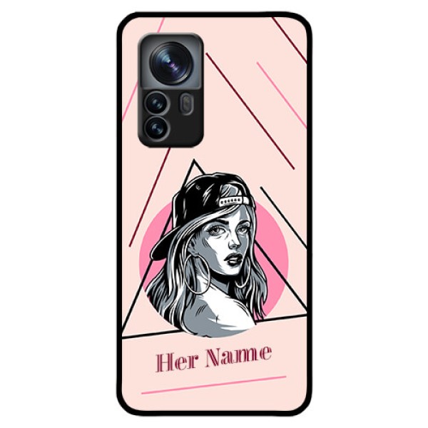 Xiaomi 12 Pro 5G Personalized Glass Phone Case - Rockstar Girl Design