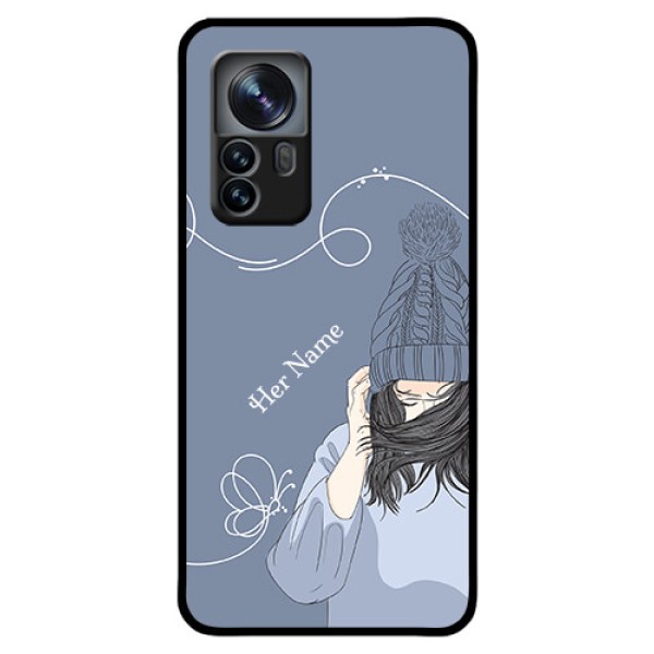 Xiaomi 12 Pro 5G Custom Glass Mobile Case - Girl in winter outfit Design Xiaomi 12 Pro 5G Custom Glass Mobile Case - Girl in winter outfit Design