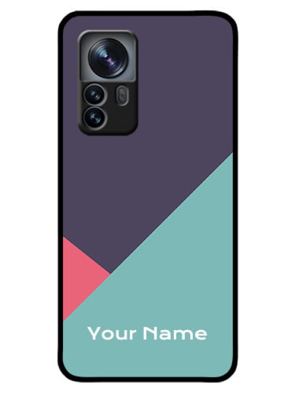 Custom Xiaomi 12 Pro 5G Custom Glass Mobile Case - Tri Color abstract Design