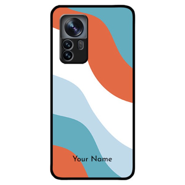 Xiaomi 12 Pro 5G Custom Glass Mobile Case - coloured Waves Design