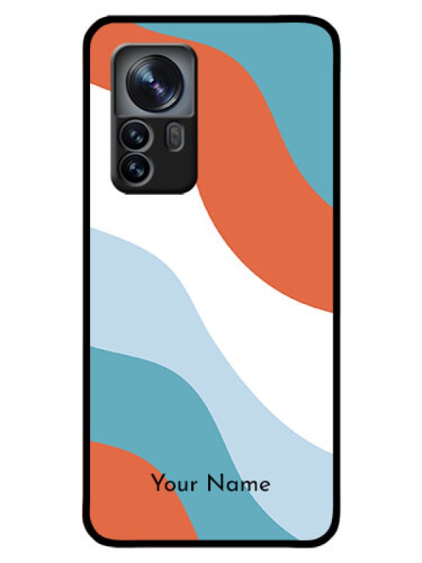 Custom Xiaomi 12 Pro 5G Custom Glass Mobile Case - coloured Waves Design